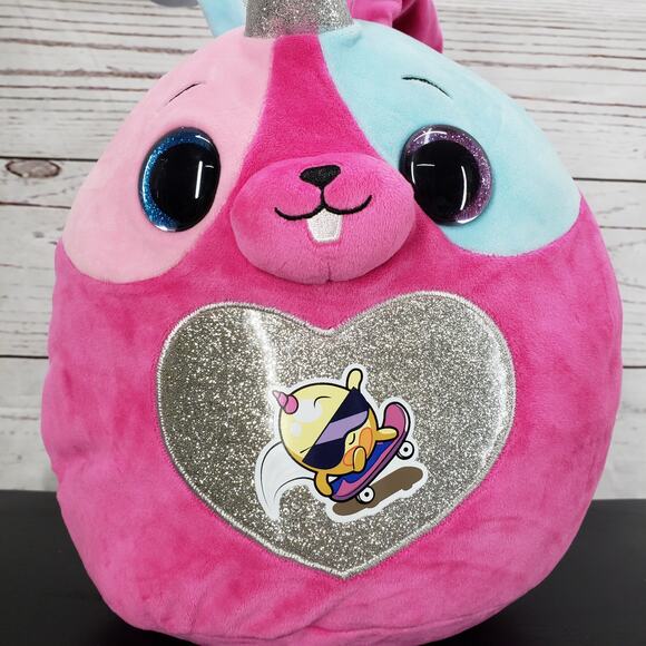 Zuru Rainbocorn Unicorn Winged Bunny Plush 15'' - Picture 2 of 11